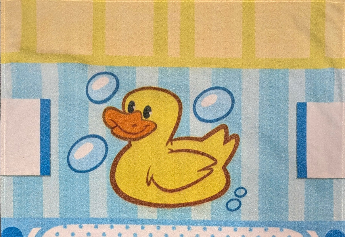 Ducky bath time towel set
